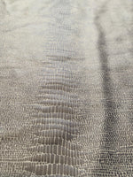 Load image into Gallery viewer, Charcoal Matte Snake Print Spandex Fabric by the Yard – 4 Way Stretch Reptile Pattern Knit for Dancewear, Costumes, Swimwear &amp; Apparel
