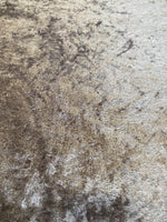Load image into Gallery viewer, Mocha Panne Velvet Crushed Velour Stretch Fabric 60 Wide  By yard 100% POLYESTER
