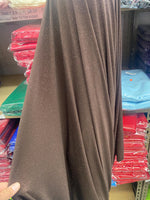 Load image into Gallery viewer, Brown glitter ITY Fabric Polyester Knit Jersey 4 Way Spandex Stretch 58" Wide by The Yard
