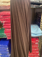 Load image into Gallery viewer, Brown glitter ITY Fabric Polyester Knit Jersey 4 Way Spandex Stretch 58" Wide by The Yard

