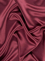 Load image into Gallery viewer, Burgundy Heavy Shiny Bridal Satin Fabric for Wedding Dress, 60"  wide
