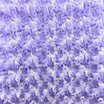 Load image into Gallery viewer, lavender Rosebud floral fur soft fabric BY THE YARD 60" Wide
