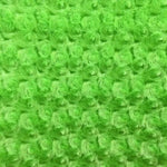 Load image into Gallery viewer, Minky Lime Rosebud soft fabric BY THE YARD 60" Wide
