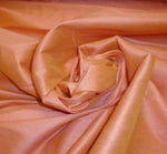Load image into Gallery viewer, Peach Shantung Dupioni Faux Silk two tone fabric BY THE YARD 54" wide
