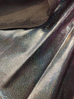 Load image into Gallery viewer, 4-Way Stretch Holographic Mystique Spandex Fabric - Black
