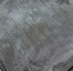 Load image into Gallery viewer, Black Metallic Faux Silk Shantung Fabric by Yard – Shiny Drapery Material for Dresses, Costumes
