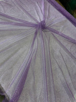 Load image into Gallery viewer, Lavender Glitter Mesh Tulle Fabric 60” Wide – Sparkle Sheer Tulle by the Yard for Dresses, Costumes, Decor &amp; Crafts
