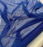 Load image into Gallery viewer, Royal Glitter Mesh Tulle Fabric 60” Wide – Sparkle Sheer Tulle by the Yard for Dresses, Costumes, Decor &amp; Crafts
