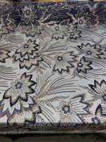 Load image into Gallery viewer, Navy Floral Beaded Lace Fabric 3D Sequin Mesh Lace by the Yard for Bridal Gowns, Prom Dresses &amp; Couture Designs
