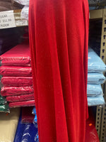 Load image into Gallery viewer, Red glitter ITY Fabric Polyester Knit Jersey 4 Way Spandex Stretch 58" Wide by The Yard
