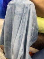 Load image into Gallery viewer, Cloud Blue faux suede upholstery fabric BY THE YARD 58" Wide No Stretch
