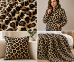 Load image into Gallery viewer, leopard brown /beige fleece fabric By The Yard 60" Wide
