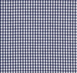 Load image into Gallery viewer, Navy Blue Gingham Checkered Fabric 1/8” Mini Check Poly Cotton Blend Lightweight Apparel Quilting Dress Shirt Craft Fabric by the Yard
