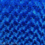 Load image into Gallery viewer, Royal blue Rosebud floral fur soft fabric BY THE YARD 60" Wide
