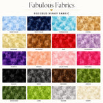 Load image into Gallery viewer, Rosebud Minky Fabric by Yard – Ultra Soft Rosette Plush for Blankets, Pillows, Nursery Crafts
