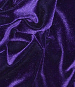 Load image into Gallery viewer, Purple Stretch Velvet Fabric By The Yard | 58’’ wide
