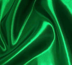 Load image into Gallery viewer, Kelly green bridal shiny satin polyester fabric  60" wide
