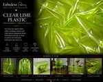 Load image into Gallery viewer, 54" Wide Green 10 Gauge Transparent Tinted Plastic Vinyl 54 Inch Wide Fabric By the Yard
