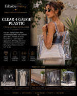Load image into Gallery viewer, 4 gauge Clear see through vinyl plastic  - 54 inches wide 25 yards
