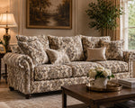 Load image into Gallery viewer, Desert Damask Chenille Upholstery Drapery fabric by the yard 57" Wide
