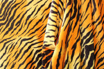 Load image into Gallery viewer, Tiger Printed  stretch Velvet 4-WAY  Fabric
