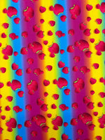 Load image into Gallery viewer, Strawberry Rainbow 4-Way Stretch Printed Spandex Fabric
