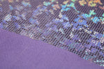Load image into Gallery viewer, Silver /Lavender Shattered Glass Holographic Spandex Fabric – 4 Way Stretch Dancewear Costume
