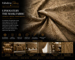 Load image into Gallery viewer, Beige Damask royalty Velvet none stretch Fabric 58" Wide sold by the yard
