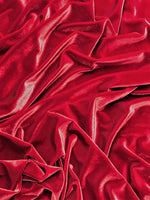 Load image into Gallery viewer, Cranberry Stretch Velvet Fabric | Soft 4-Way Stretch | Costumes, Dancewear, Crafts by the Yard
