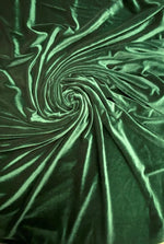 Load image into Gallery viewer, Forest Green Stretch Velvet Fabric | Soft 4-Way Stretch | Costumes, Dancewear, Crafts by the Yard
