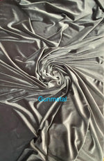 Load image into Gallery viewer, Gunmetal Stretch Velvet Fabric | Soft 4-Way Stretch | Costumes, Dancewear, Crafts by the Yard
