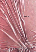 Load image into Gallery viewer, Mauve Stretch Velvet Fabric | Soft 4-Way | Costumes, Dancewear, Crafts by the Yard
