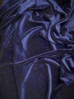 Load image into Gallery viewer, Navy Stretch Velvet Fabric | Soft 4-Way | Costumes, Dancewear, Crafts by the Yard
