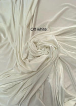 Load image into Gallery viewer, Off white Stretch Velvet Fabric | Soft 4-Way | Costumes, Dancewear, Crafts by the Yard
