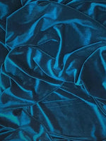 Load image into Gallery viewer, Peacock Stretch Velvet Fabric | Soft 4-Way | Costumes, Dancewear, Crafts by the Yard
