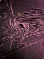 Load image into Gallery viewer, Plum Stretch Velvet Fabric | Soft 4-Way | Costumes, Dancewear, Crafts by the Yard
