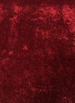 Load image into Gallery viewer, Burgundy Crushed Velvet  upholstery drapery Fabric BY THE YARD 58" Wide
