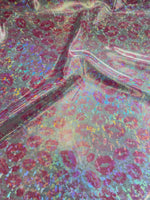 Load image into Gallery viewer, Pink lips Shattered on white Spandex Fabric by the yard 4 way stretch

