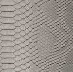 Load image into Gallery viewer, Vinyl faux Leather, Snake, Viper, Silver,Embossed 54" Wide, Sold by the Yard
