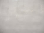Load image into Gallery viewer, Crocodile Nile White embossed Faux vinyl fake Leather upholstery fabric sold per yard 54" Wide

