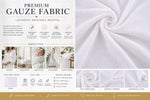 Load image into Gallery viewer, White Cotton Gauze Lightweight Fabric | Soft Breathable Double Gauze Cloth by the Yard | DIY Sewing, Baby Blankets, Scarves, Apparel, Crafts

