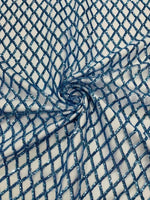 Load image into Gallery viewer, Light Blue Mermaid Diamond Sequin Mesh sequin fabric , Prom Dress , Evening Gown Material
