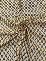Load image into Gallery viewer, Dark Gold Diamond Sequin Mesh sequin fabric , Prom Dress , Evening Gown Material
