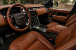 Load image into Gallery viewer, Ostrich, Chestnut faux vinyl Marine grade UV resistance waterproof Fabric
