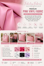 Load image into Gallery viewer, Vinyl faux Pink Soft Skin upholstery/clothing fabric by the yard 55" wide
