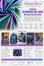 Load image into Gallery viewer, Iridescent Blue Green Metallic Foil 4Way Stretch Spandex fabric  58" Wide, BY THE YARD
