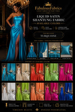 Load image into Gallery viewer, Kelly peacock shimmer  Shantung Dupioni Faux Silk fabric per yard
