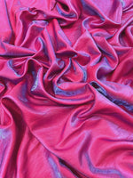 Load image into Gallery viewer, Liquid Satin Shantung Royal/Red Material, Elegant Formal Wear Fabric, Drapery Fabric, Event Decor
