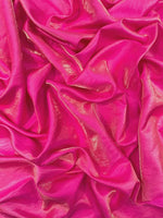 Load image into Gallery viewer, Liquid Satin Shantung Hot Pink/ Gold Material, Elegant Formal Wear Fabric, Drapery Fabric, Event Decor
