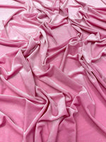Load image into Gallery viewer, Pink Stretch Glitter Velvet Fabric – Sparkle Spandex, Dance &amp; Costume Fabric
